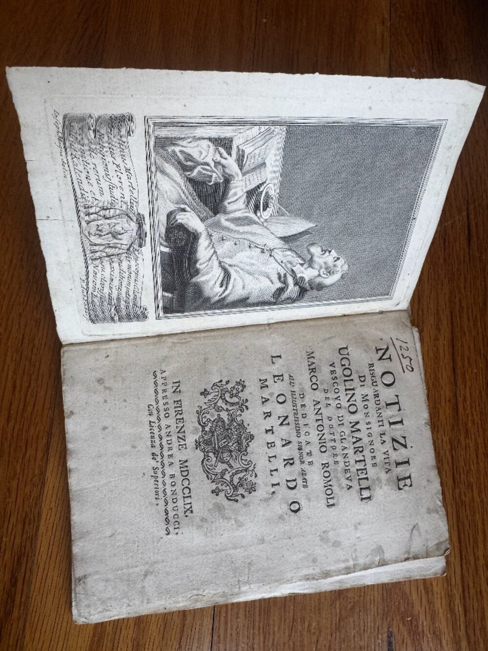 Recovered Ephemera dating back to 1760, Italian